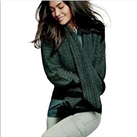 Cabi Fireside green and black cardigan sweater size Small #3015 - Picture 16 of 16